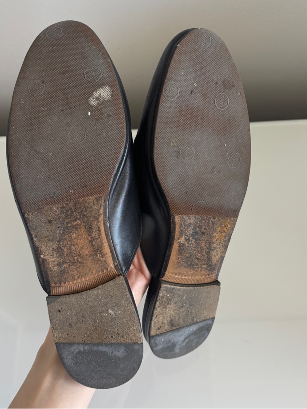 Gucci Black Leather Horsebit Backless Loafers - Picture 3 of 4